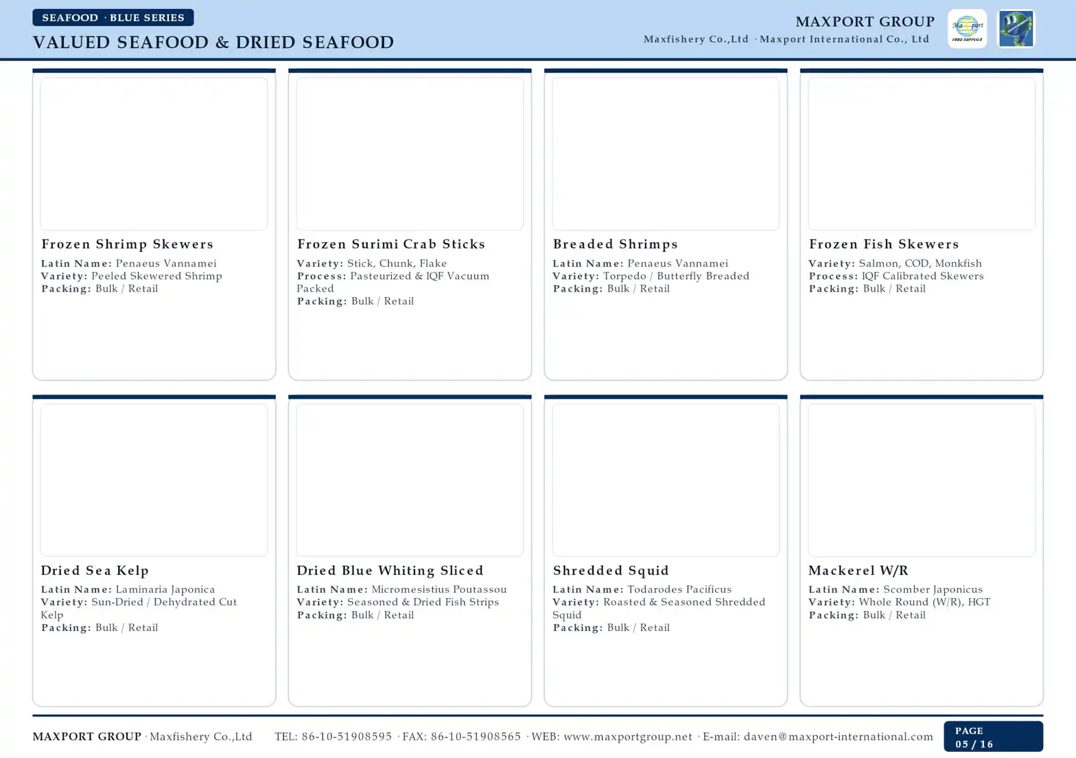 Maxport 2026 Catalogue - Valued & Dried Seafood