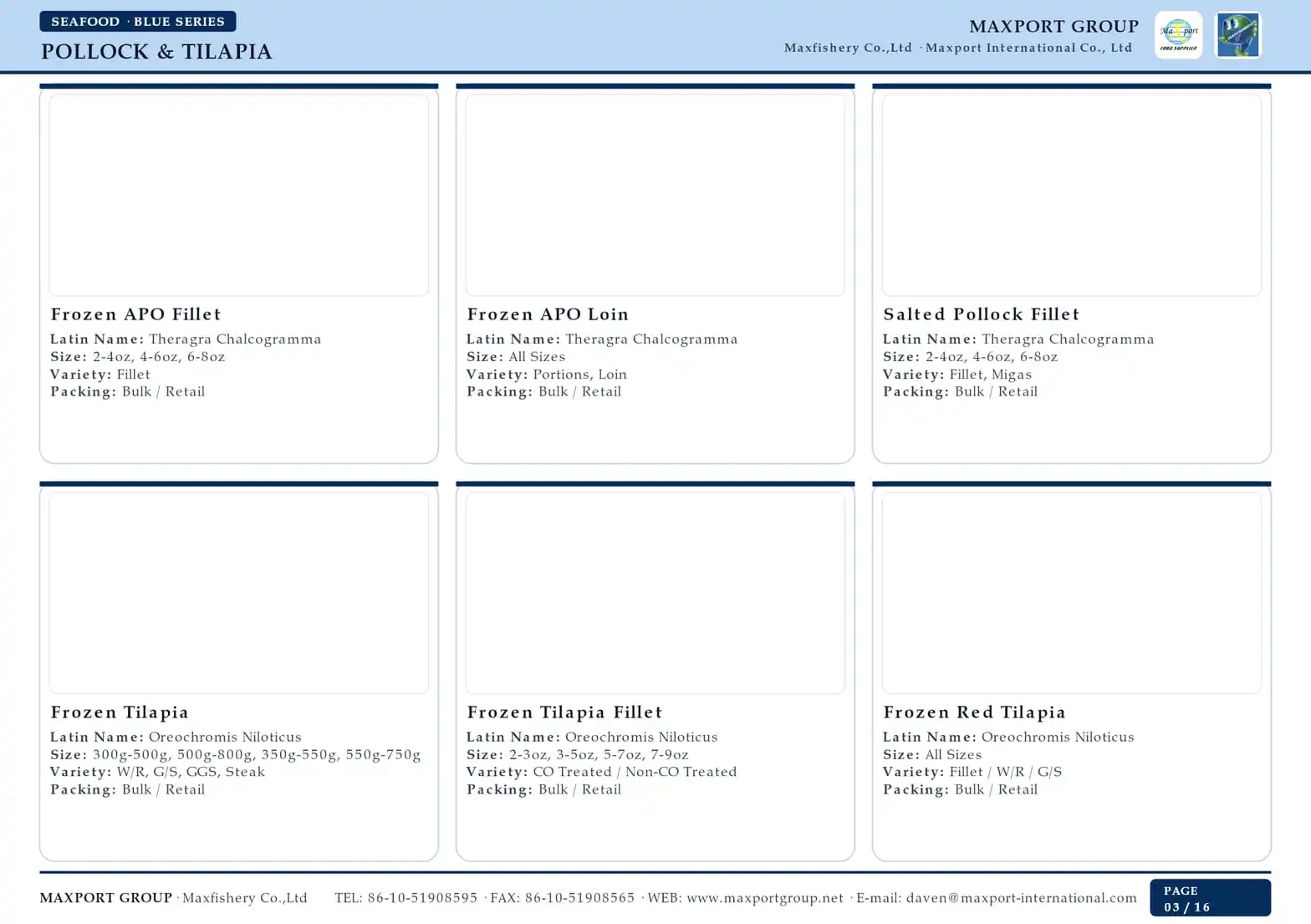 Maxport 2026 Catalogue - Pollock & Tilapia