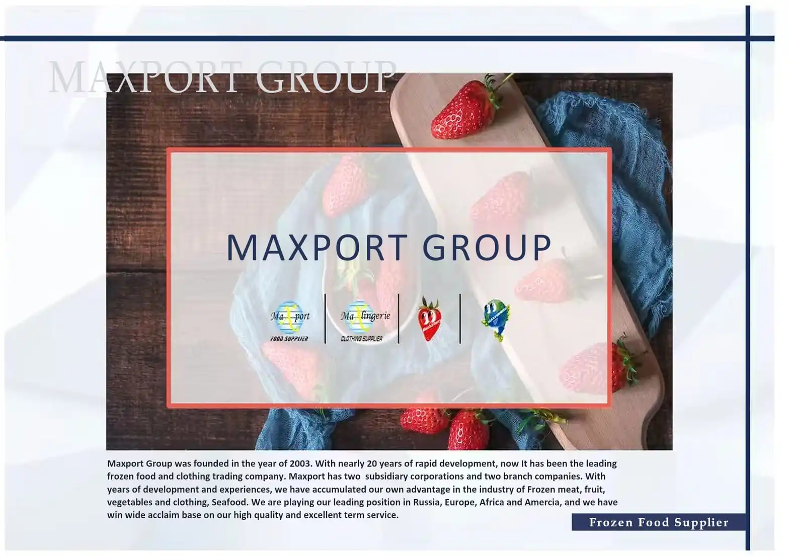Maxport 2026 Catalogue - Cover