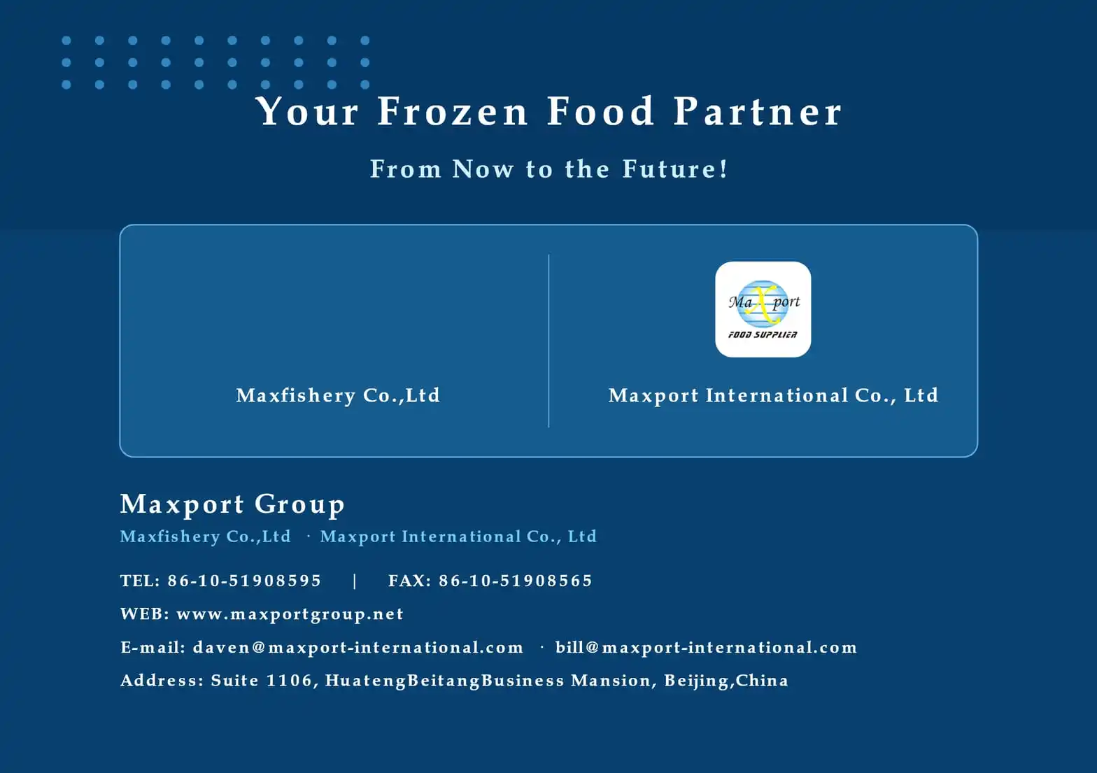 Maxport 2026 Catalogue - Contact
